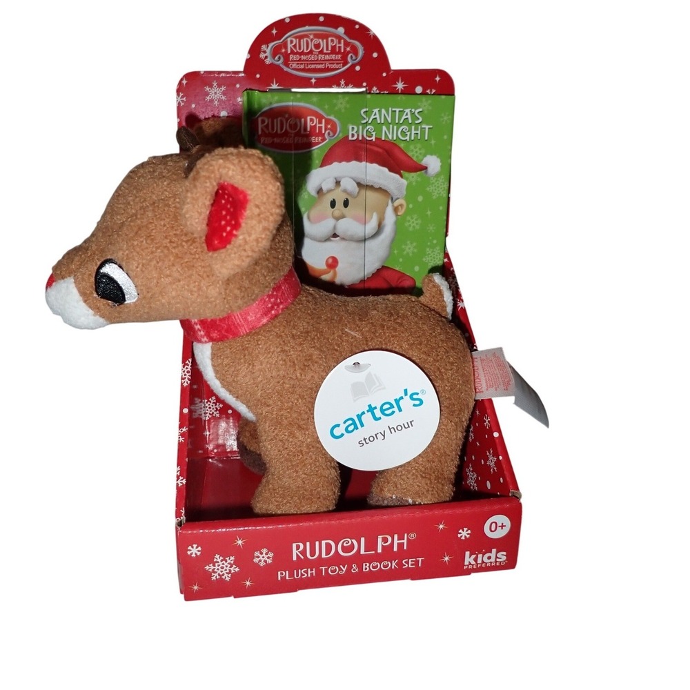 Kids Preferred Rudolph the Red-Nosed Reindeer Plush Toy & Book Set OS